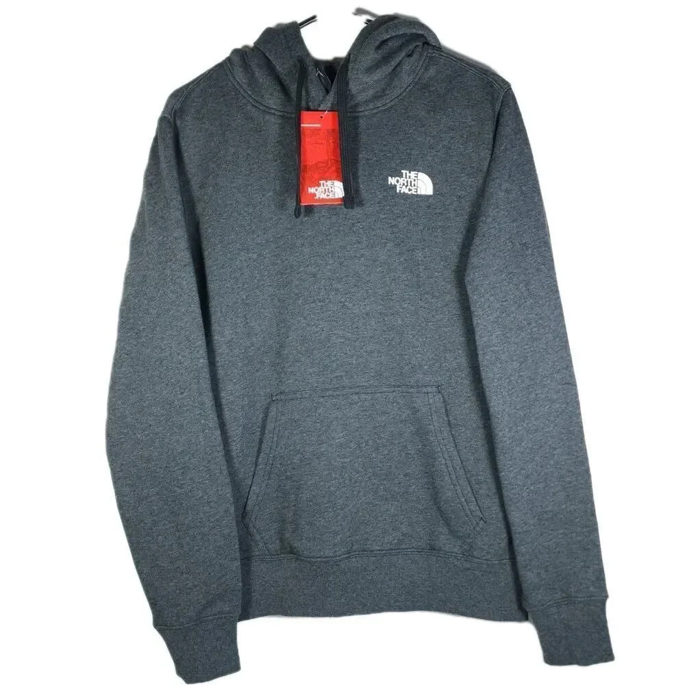 The North Face Men's Small Charcoal Gray DougHub Logo Hooded Pullover NWT